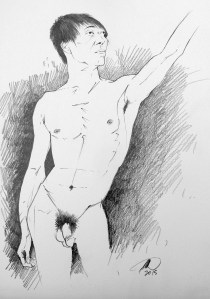 First attempt - pencil on paper.